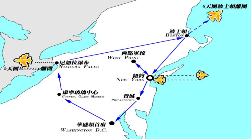 美国纽约,费城,康宁玻璃中心,尼亚加拉瀑布,波士顿5晚6日游(买二送一