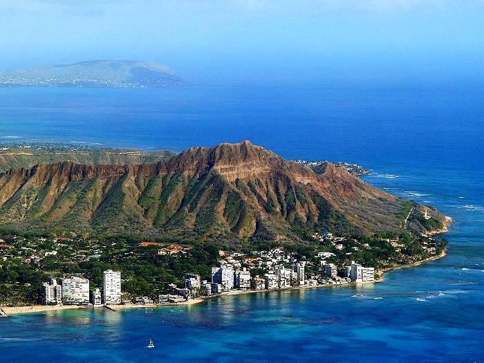 夏威夷钻石头山图片图片