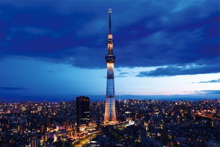 双塔摩天大楼日本图片