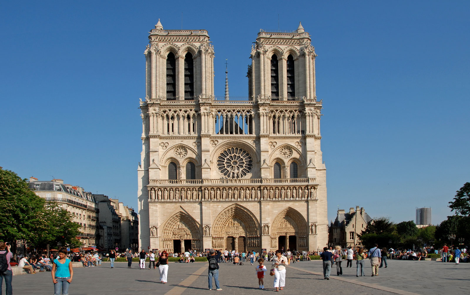 巴黎圣母院外观图片图片