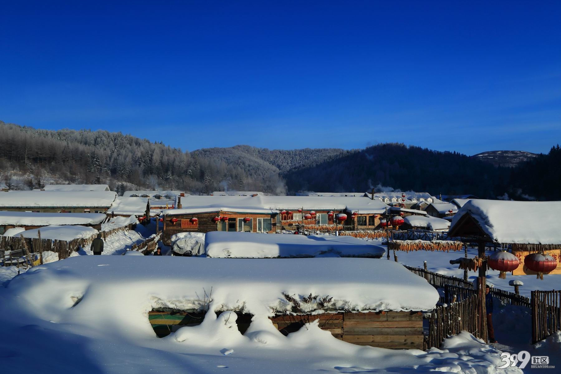 【春节】河北坝上,雪中越野,林海雪原破冰钓鱼,森林温泉,小布达拉4晚5